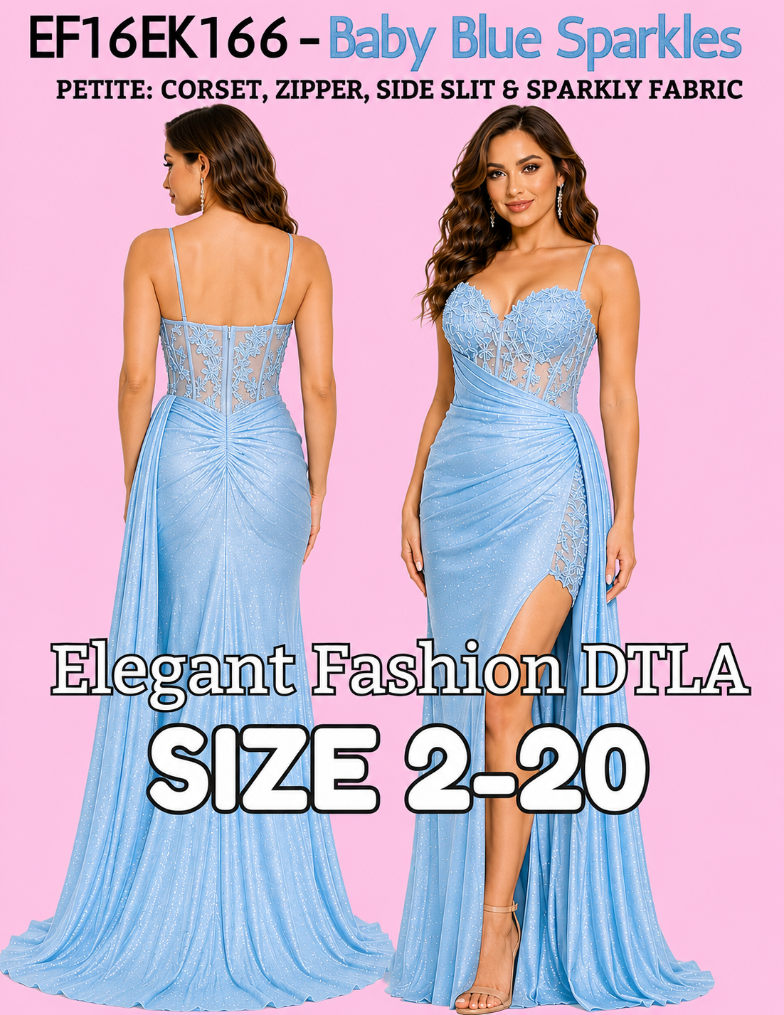 (SIZE 2-20) ✨ Elegant Fashion✨ 8 COLORS