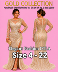 PLUS SIZE (SIZE 6-22) ✨ Elegant Fashion✨ 2 COLORS EMBELLISHMENTS