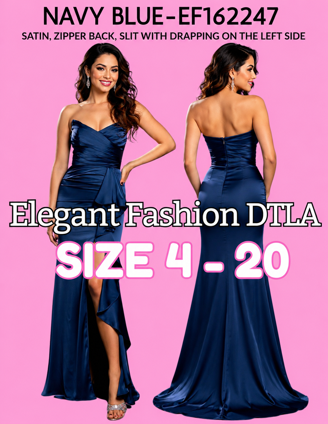 6 COLORS (SIZE 2-20)✨ Elegant Fashion ✨  EF162241