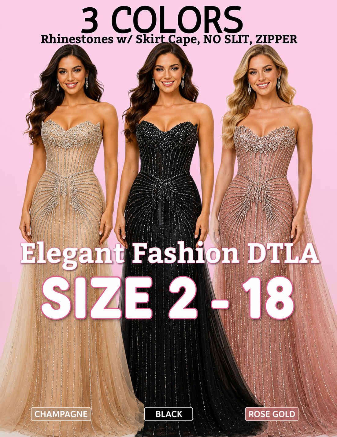 (SIZE 2-18)✨ Elegant Fashion✨3 COLORS - PERMANENT SKIRT