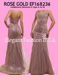 ✨ Elegant Fashion ✨ EF168236 Rose Gold Embellishments and Mini Pearls