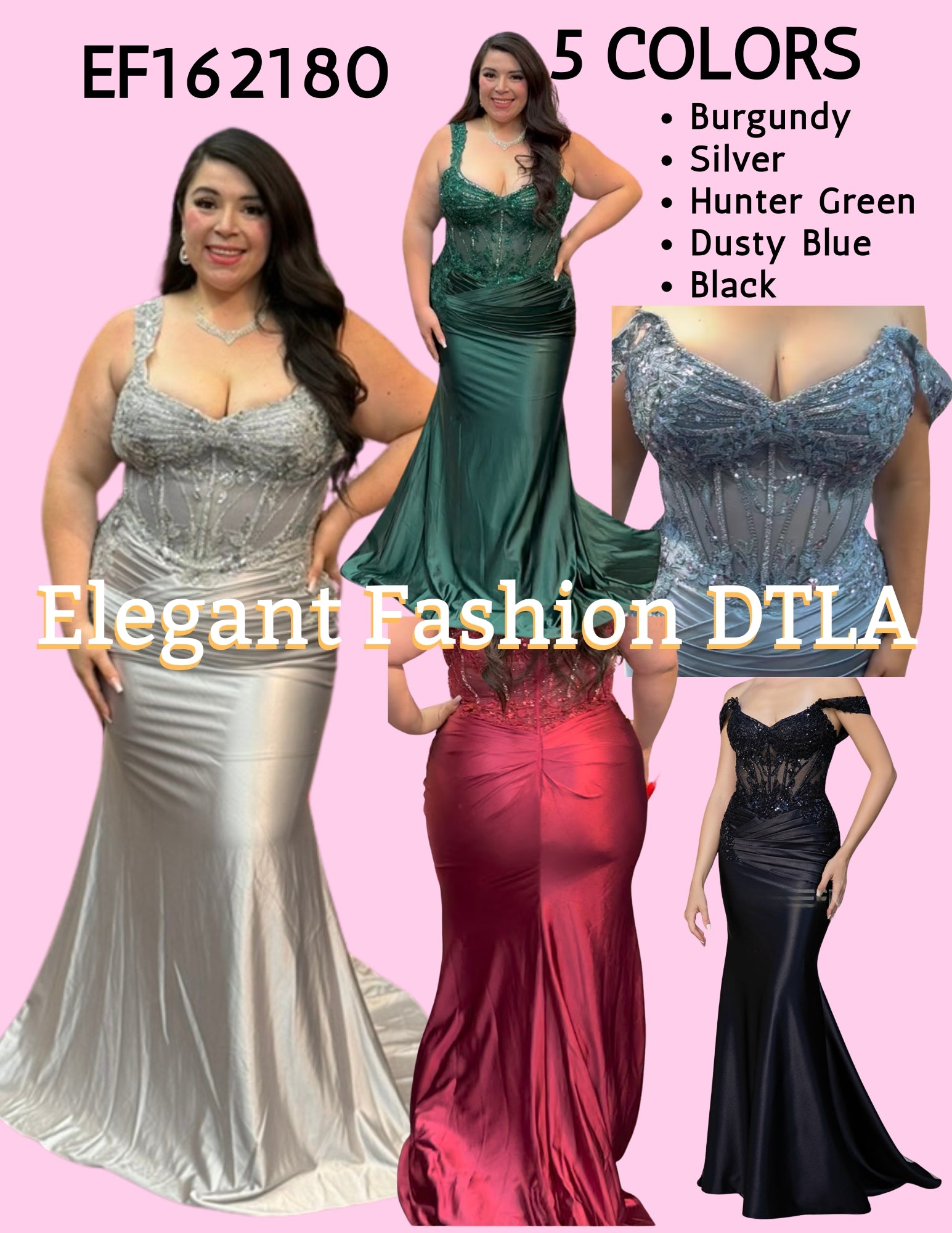 💎💎 EF162180 Embroidery & Satin