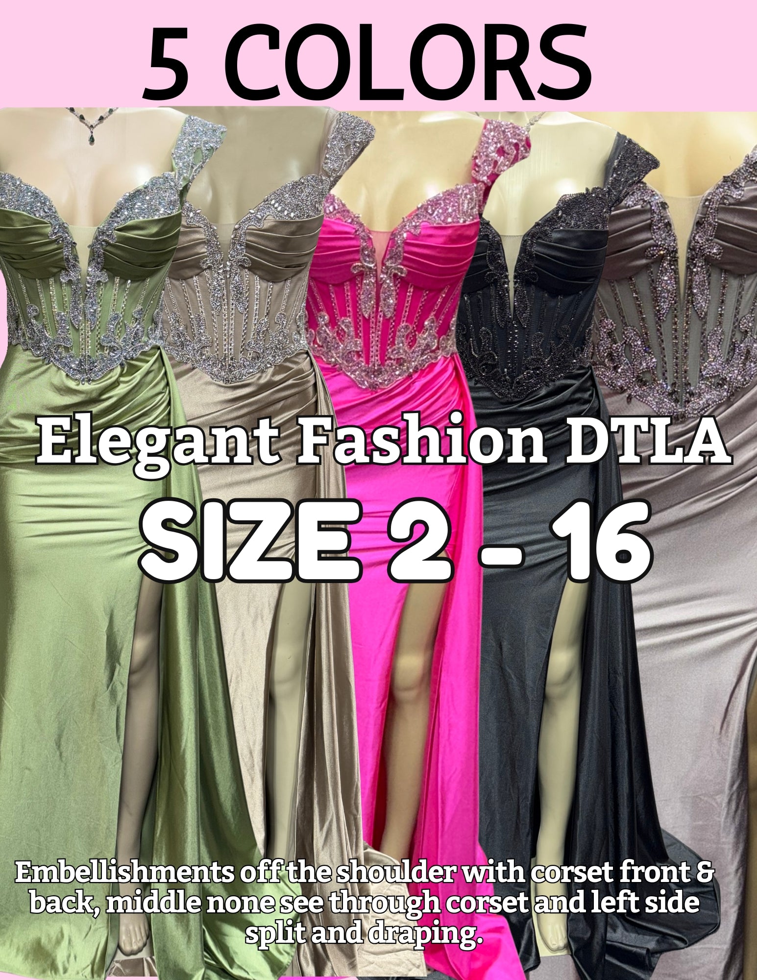 ✨ Elegant Fashion✨ 5 COLORS (SIZE 2-16)