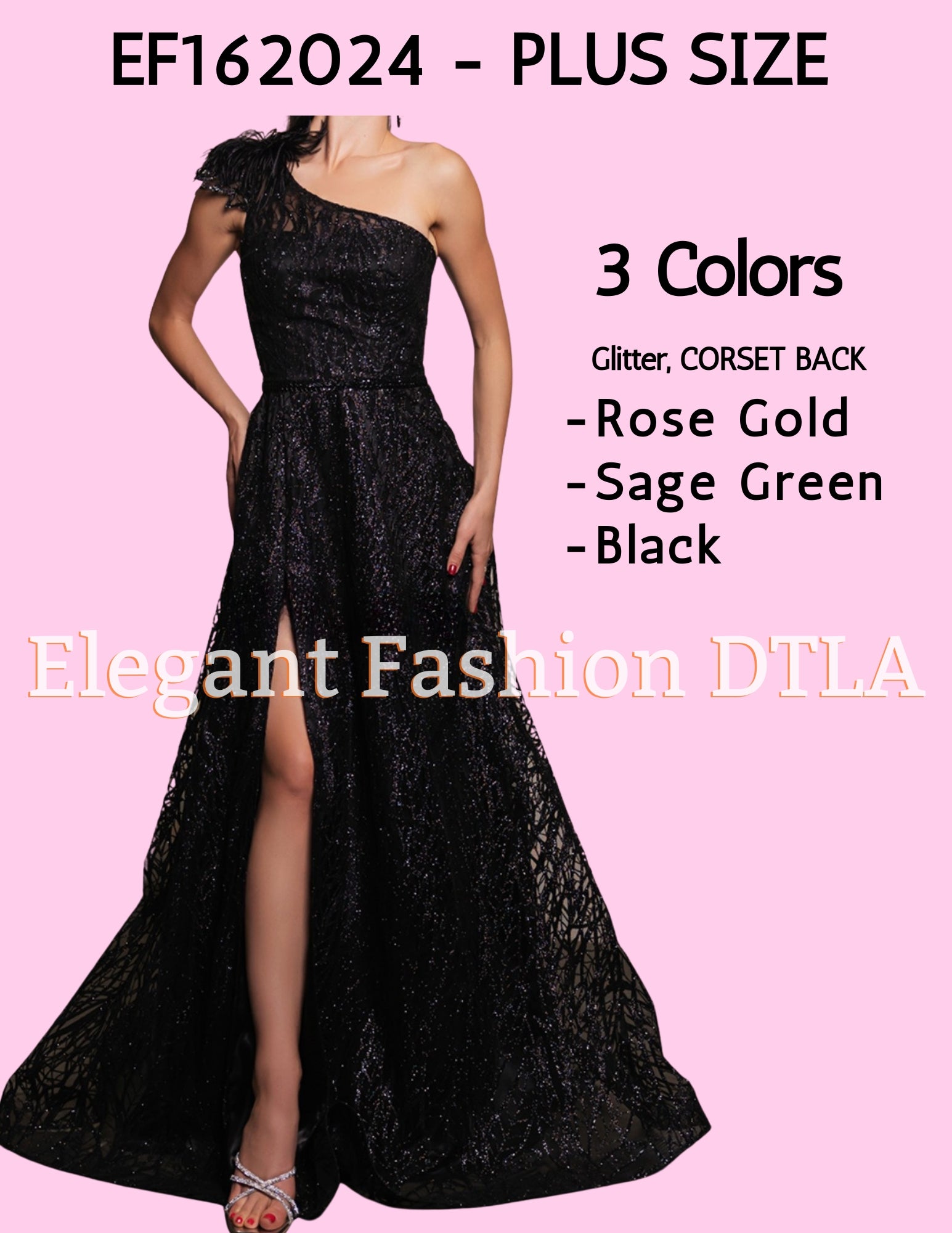 ✨ Elegant Fashion ✨ EF162024 Glitter A Line