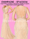 ✨ Elegant Fashion✨ CHAMPAGNE FEATHERS