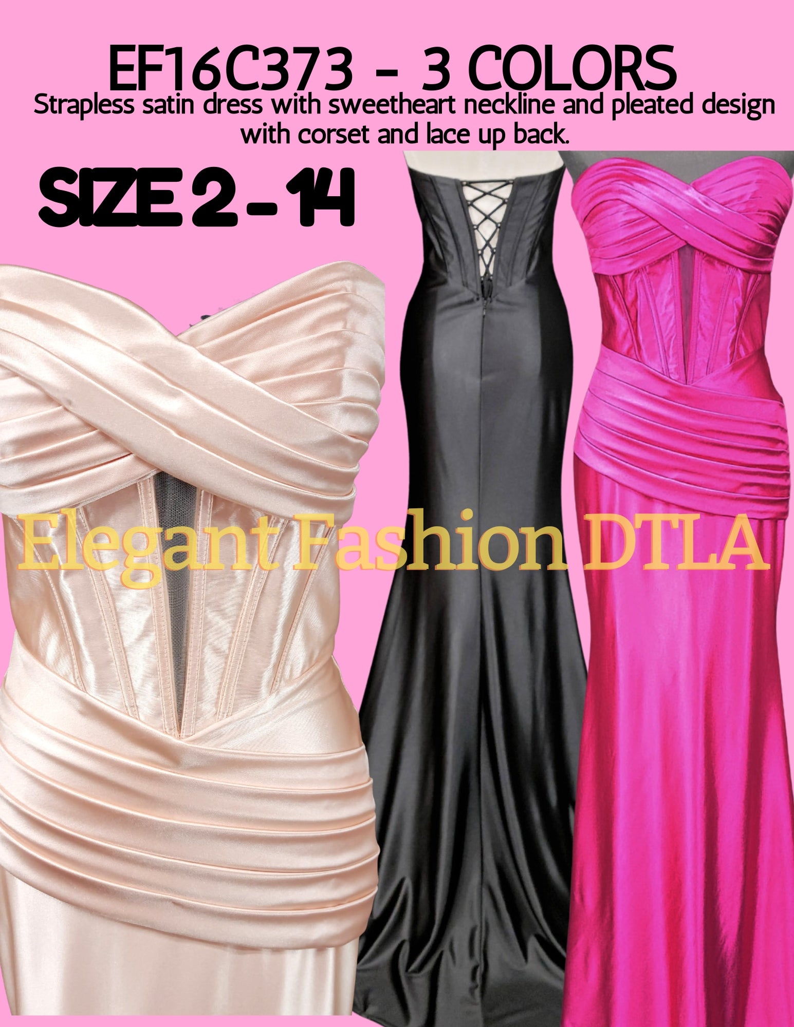 ✨ Elegant Fashion ✨  3 COLORS: FUCHSIA, CHAMPAGNE, BLACK