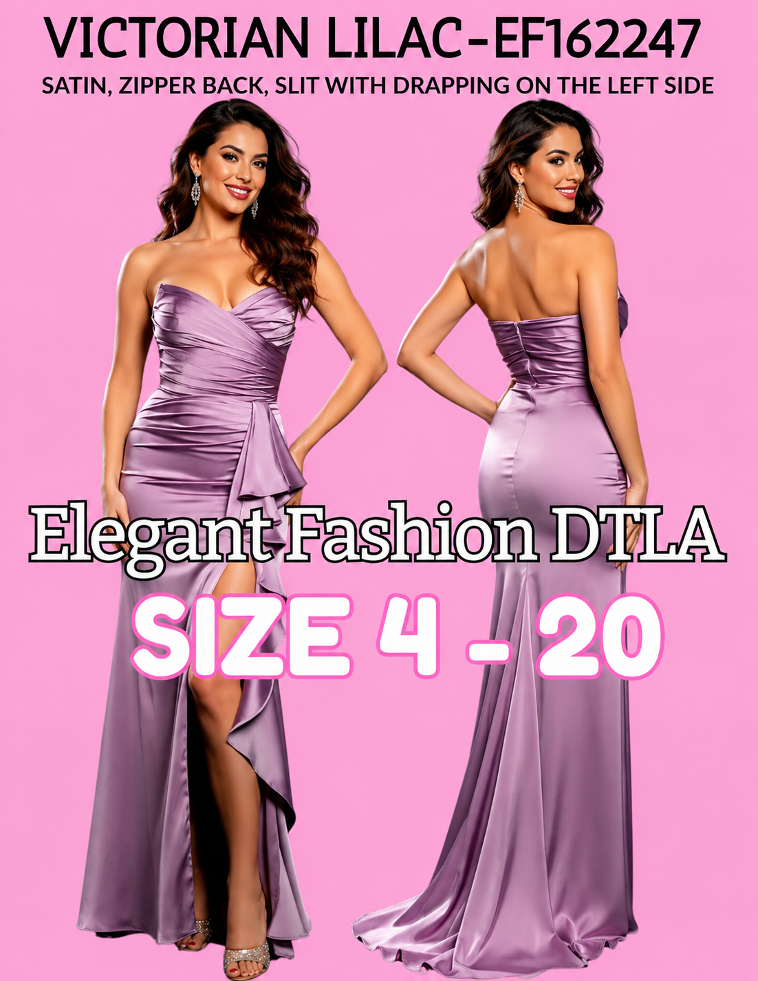6 COLORS (SIZE 2-20)✨ Elegant Fashion ✨  EF162241
