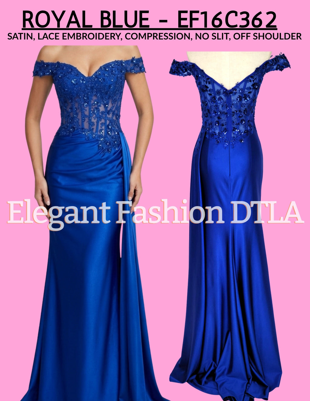 ✨ Elegant Fashion✨ ROYAL BLUE (SIZE 2-20)