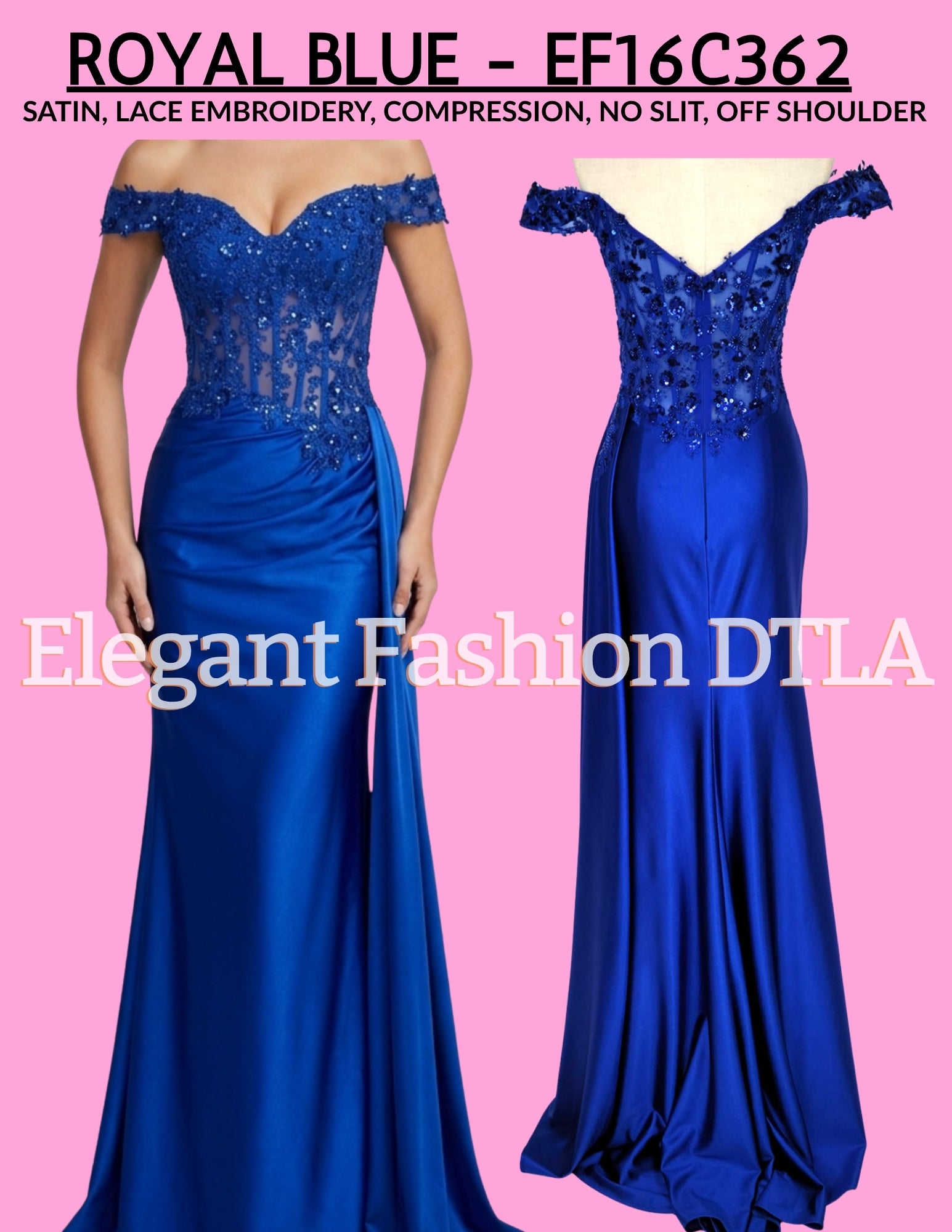 ✨ Elegant Fashion✨ ROYAL BLUE (SIZE 2-20)