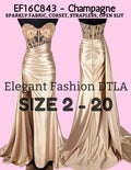 ✨ Elegant Fashion✨SPARKLY CHAMPAGNE (Size 2-20)