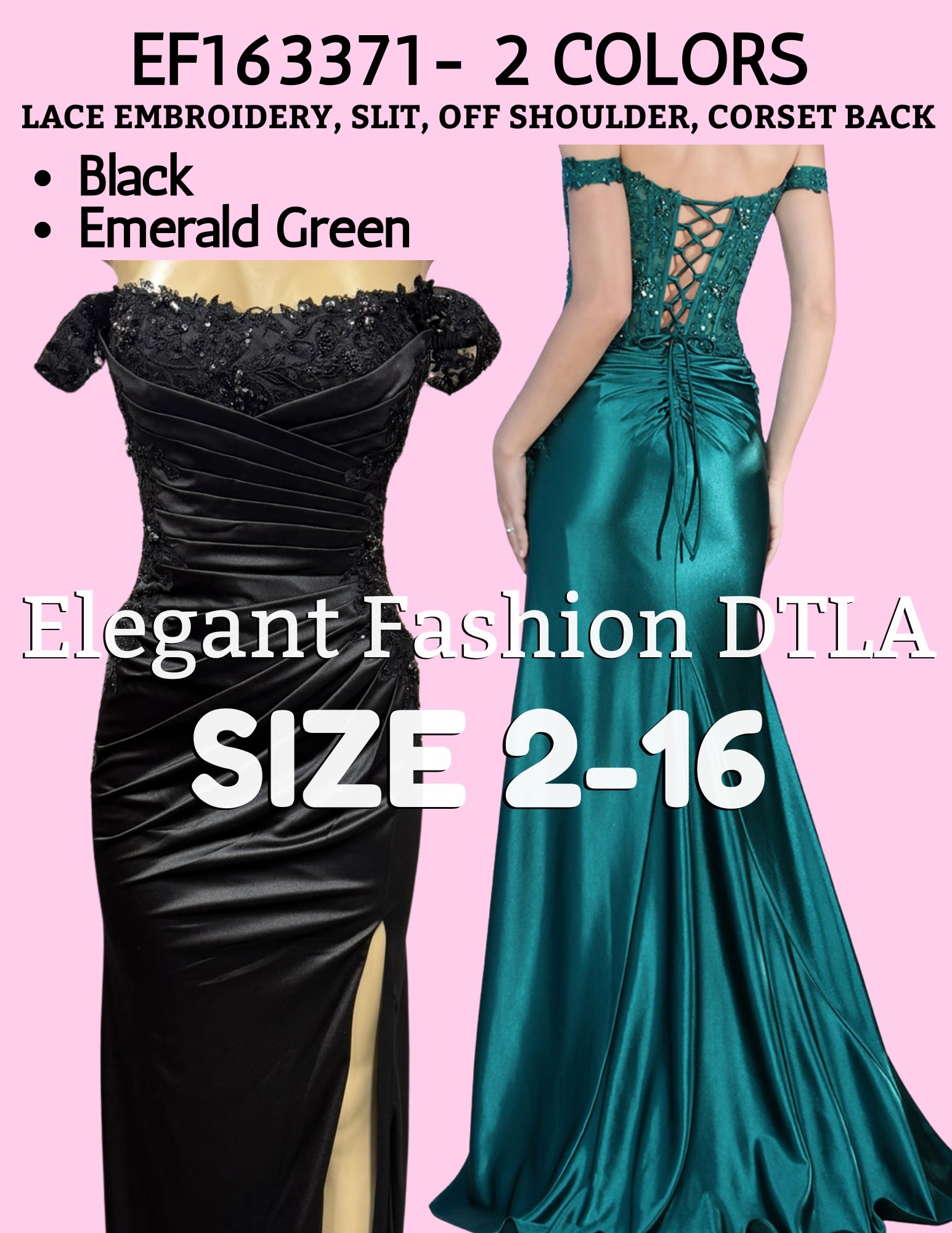 ✨ Elegant Fashion✨  2 COLORS  (SIZE 2-16)