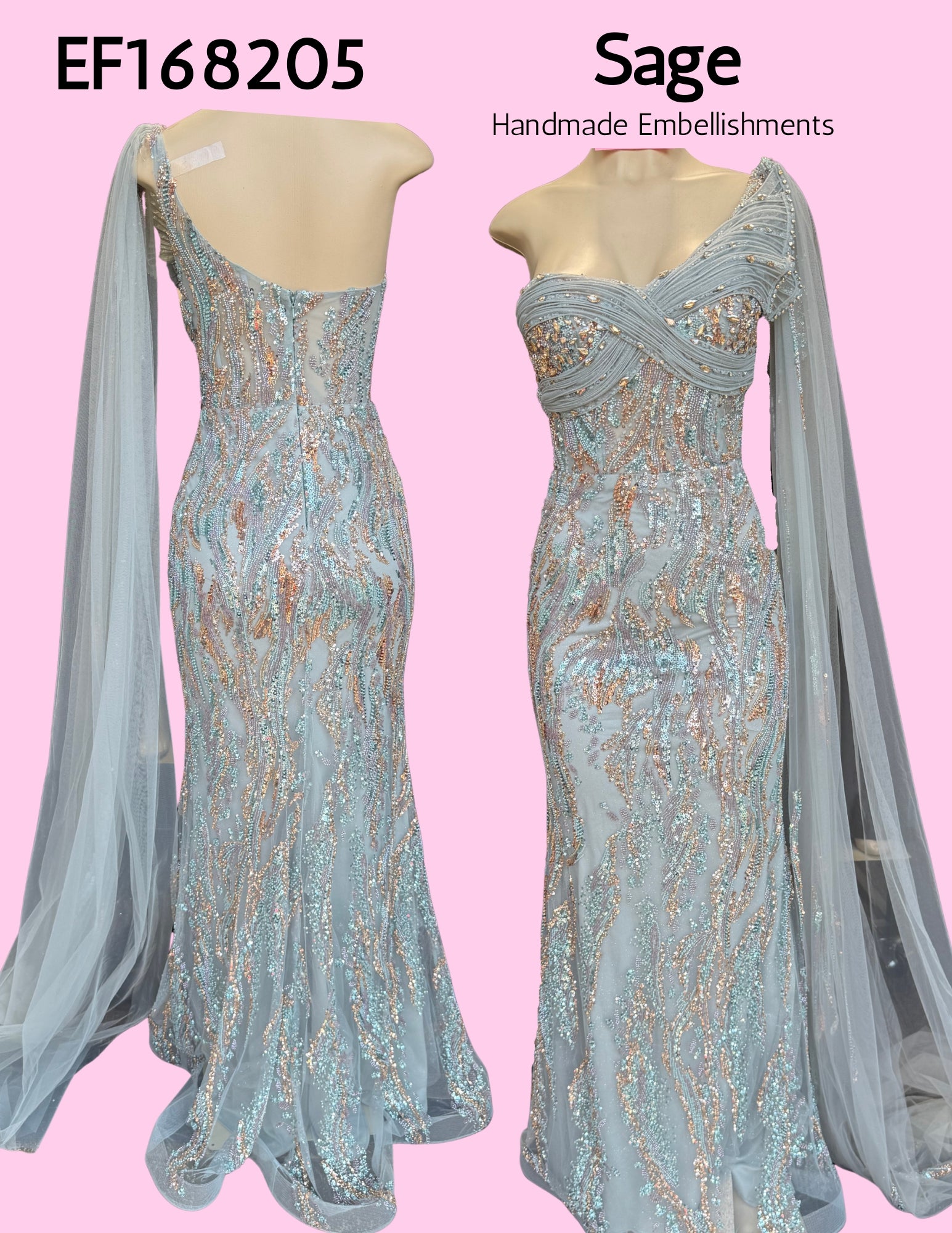 EF168205 Sage Handmade Embellishments