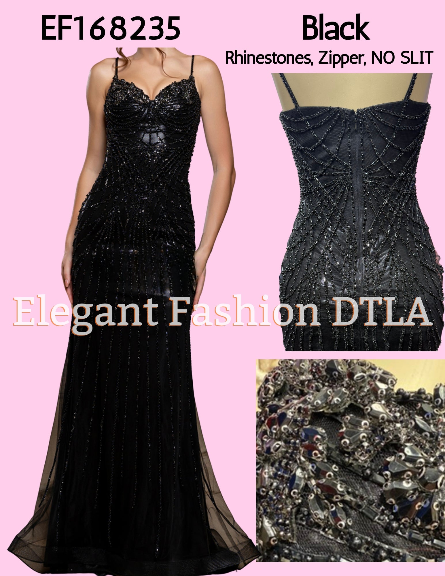 💎 2026 💎 EF168235 Rhinestones NO SLIT