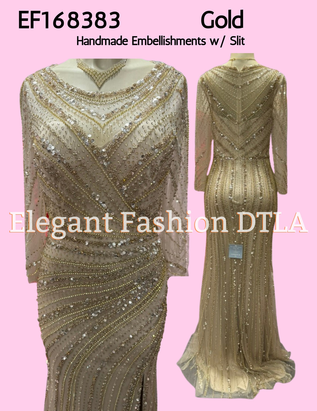 EF168383 Handmade Embellishments Long Sleeve