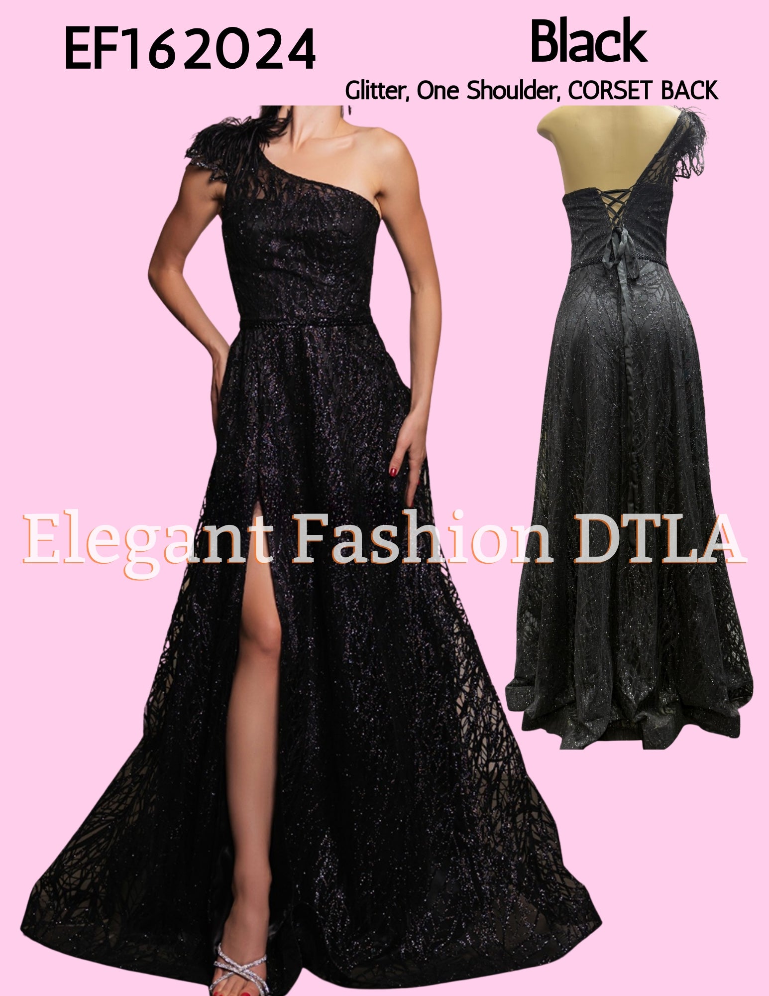 ✨ Elegant Fashion ✨ EF162024 Glitter A Line