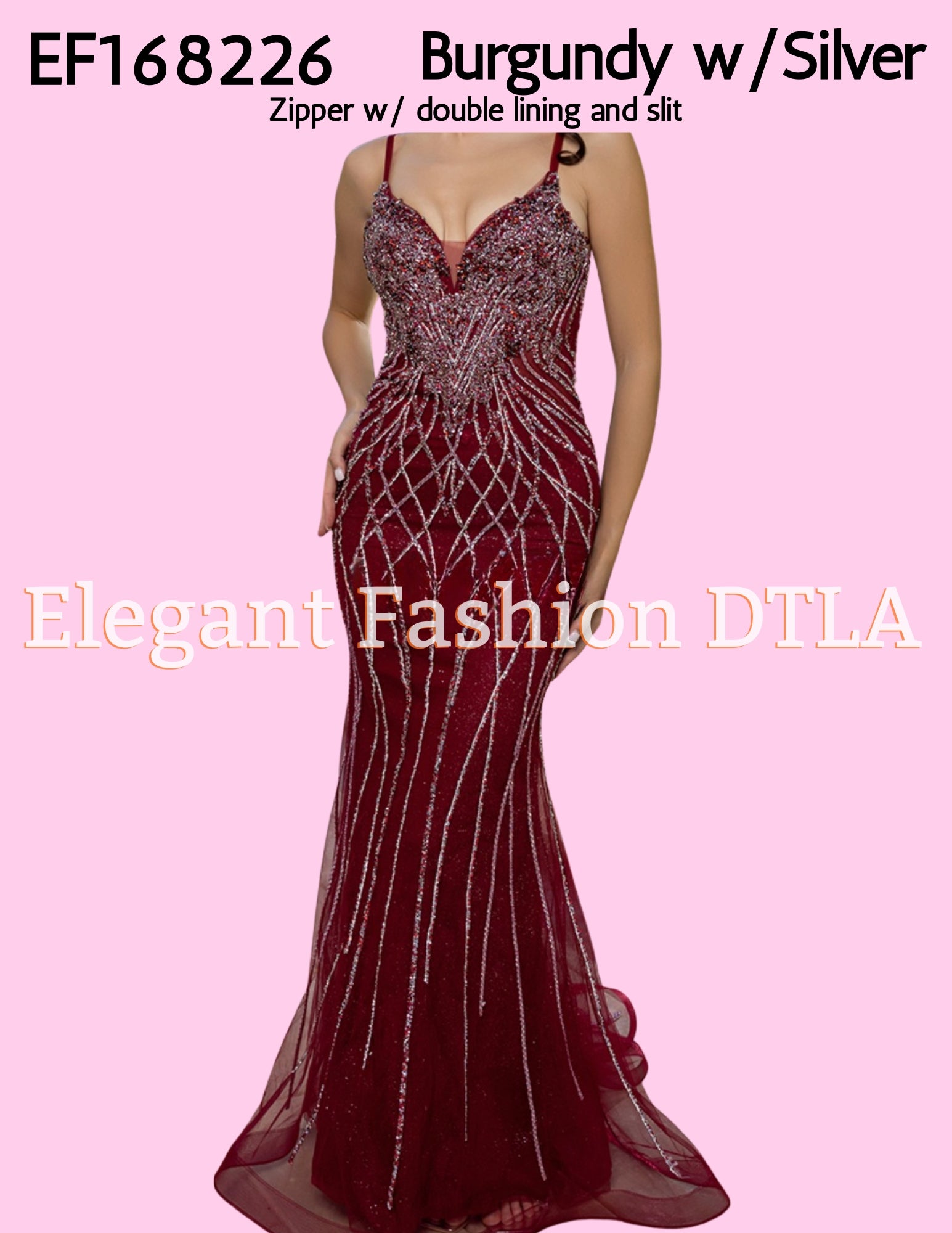PLUS SIZE (SIZE 2-22) ✨Elegant Fashion ✨ Rhinestones & OPEN BACK
