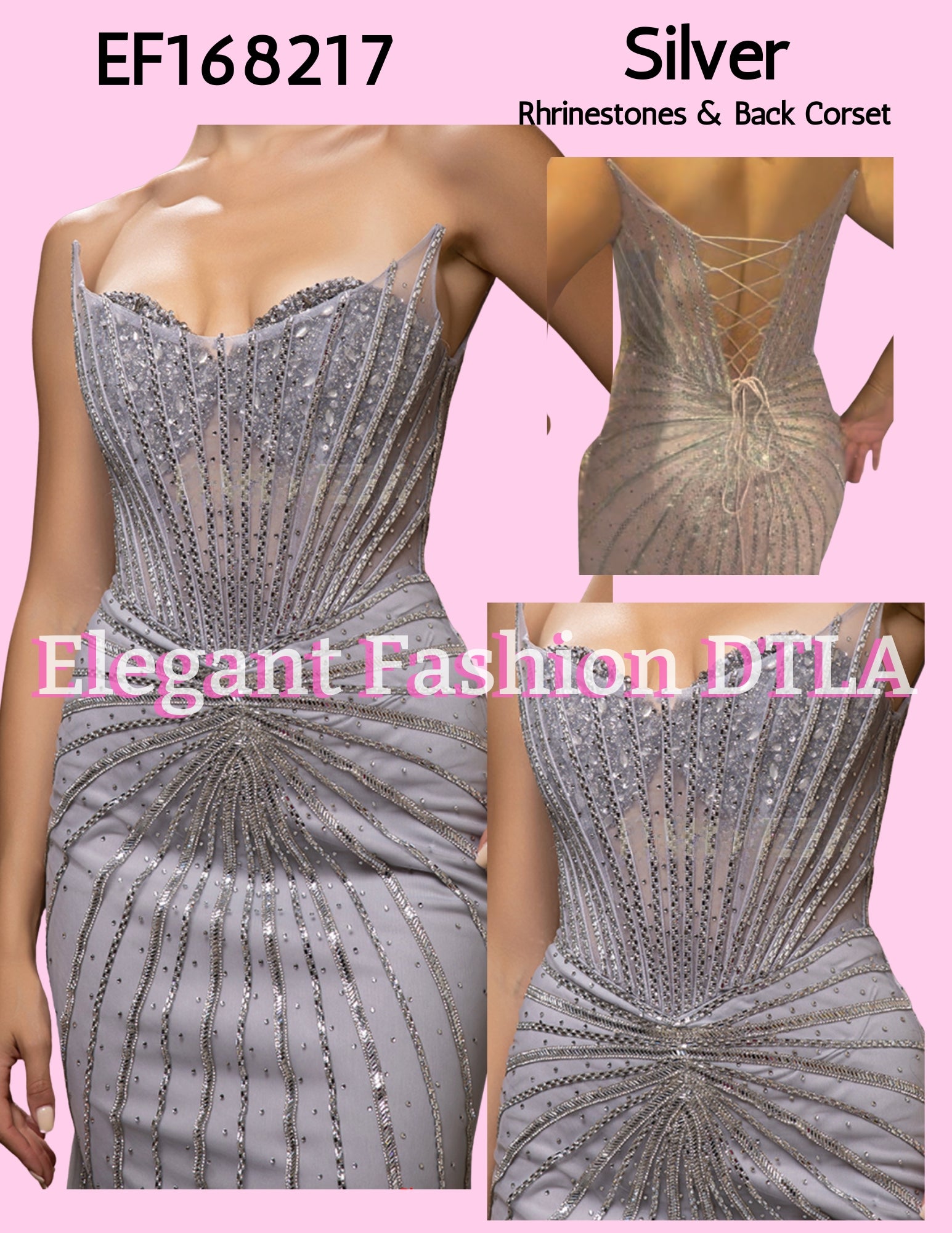 💎💎 EF168217 Embellishments & Rhinestones Open Back