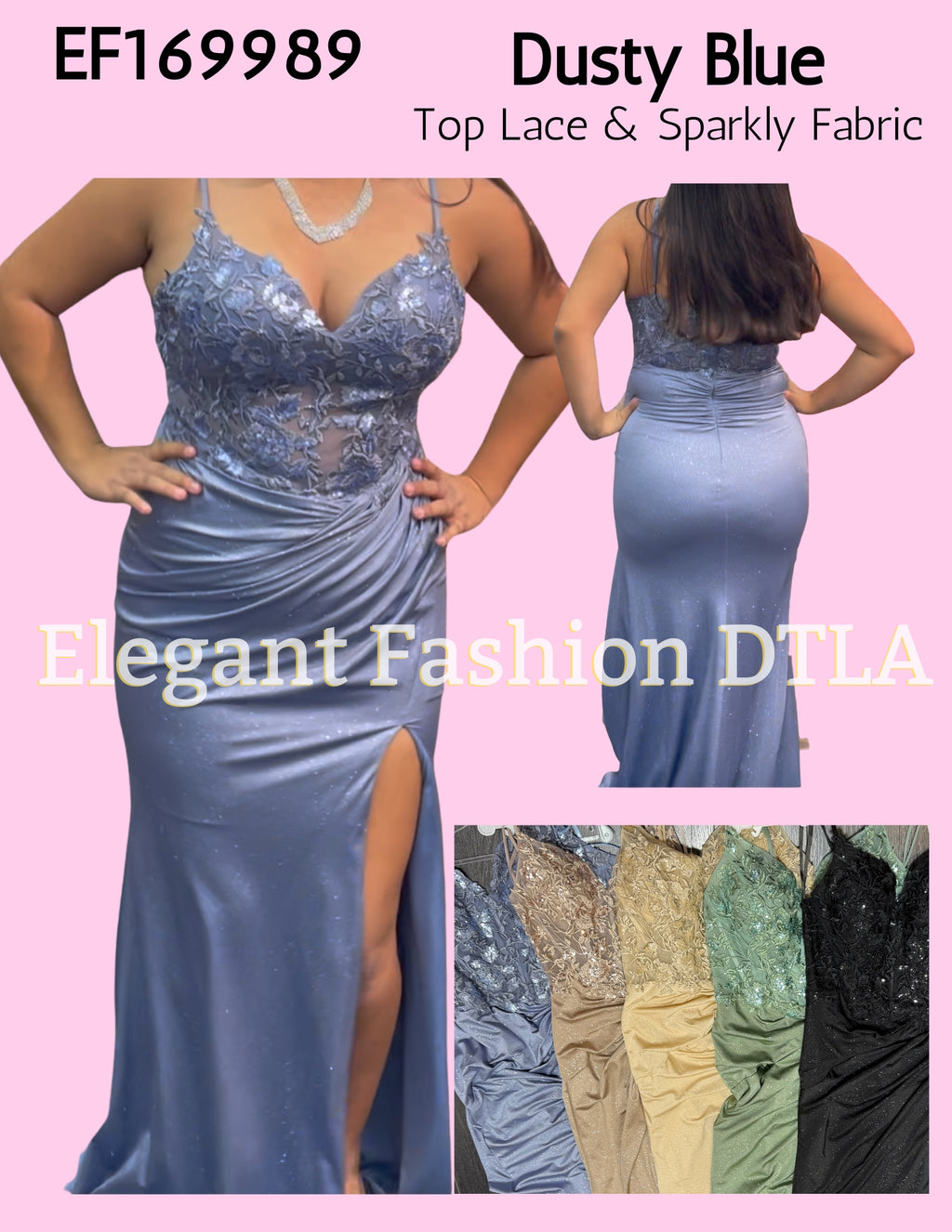 💎💎 EF169989 Lace Embroidery & Sparkles TT