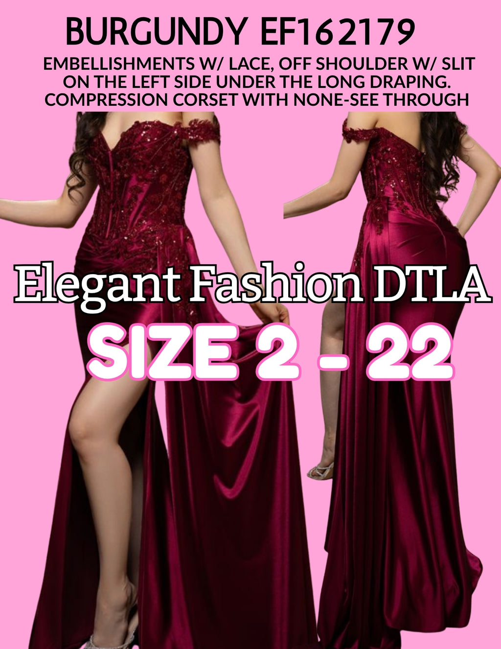✨ Elegant Fashion✨ BURGUNDY
