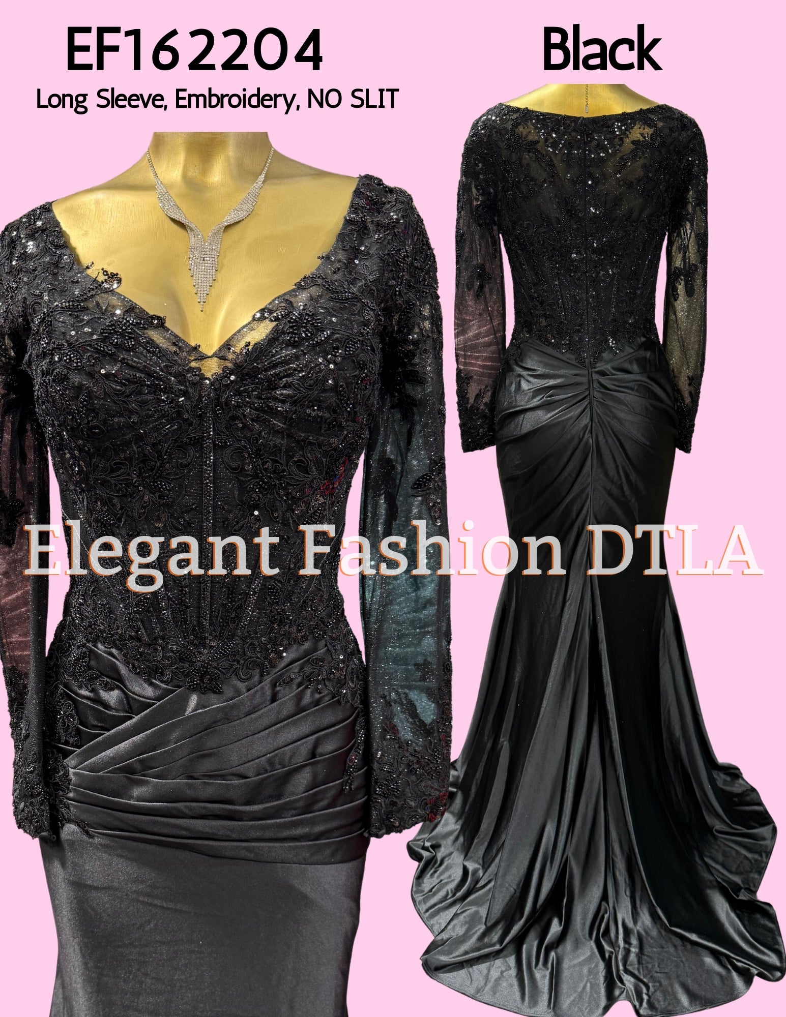 💎💎 EF162204 Long Sleeve Embroidery NO STRETCH