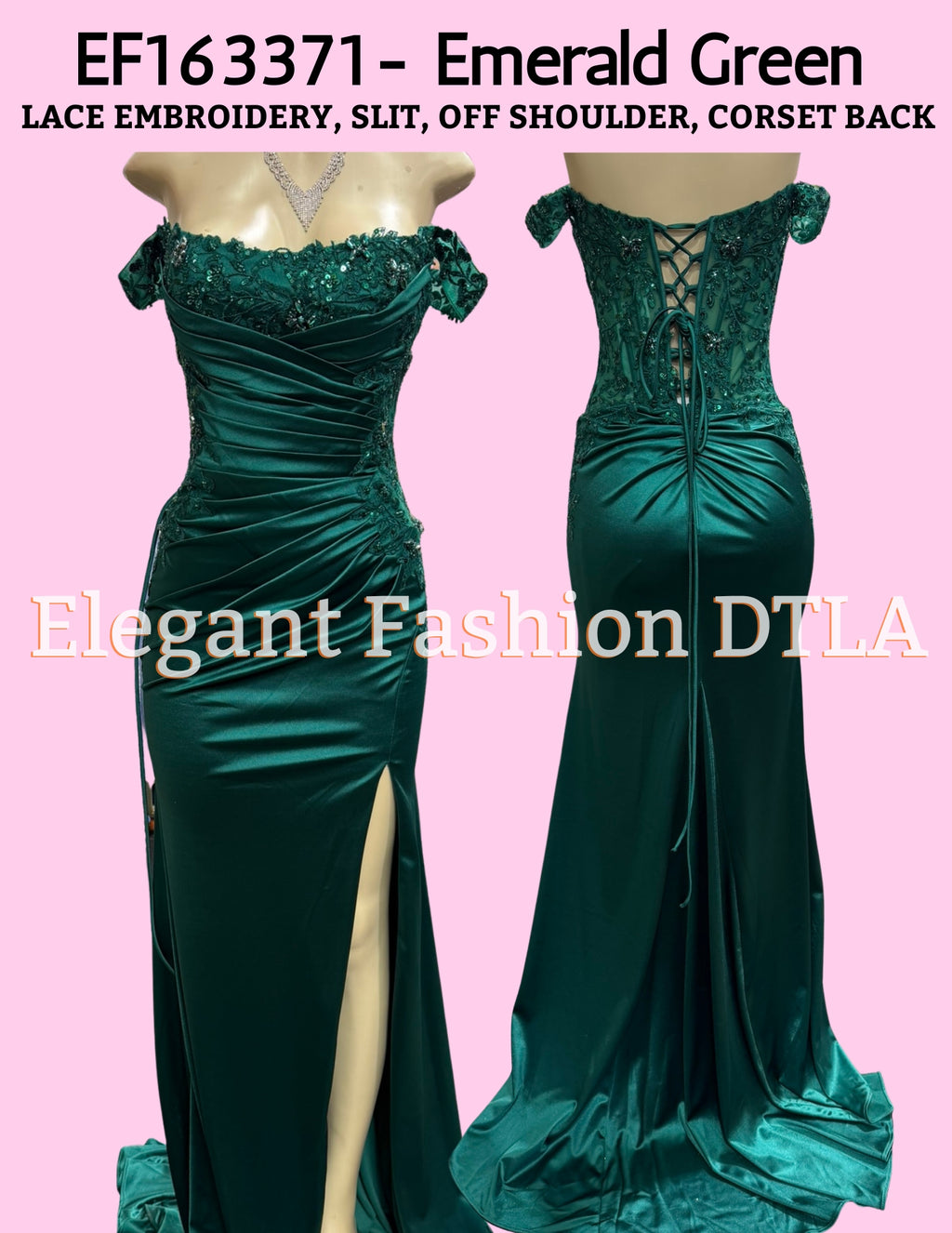 ✨ Elegant Fashion✨  EF163371 Off Shoulder Corset Back
