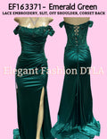 ✨ Elegant Fashion✨  EF163371 Off Shoulder Corset Back