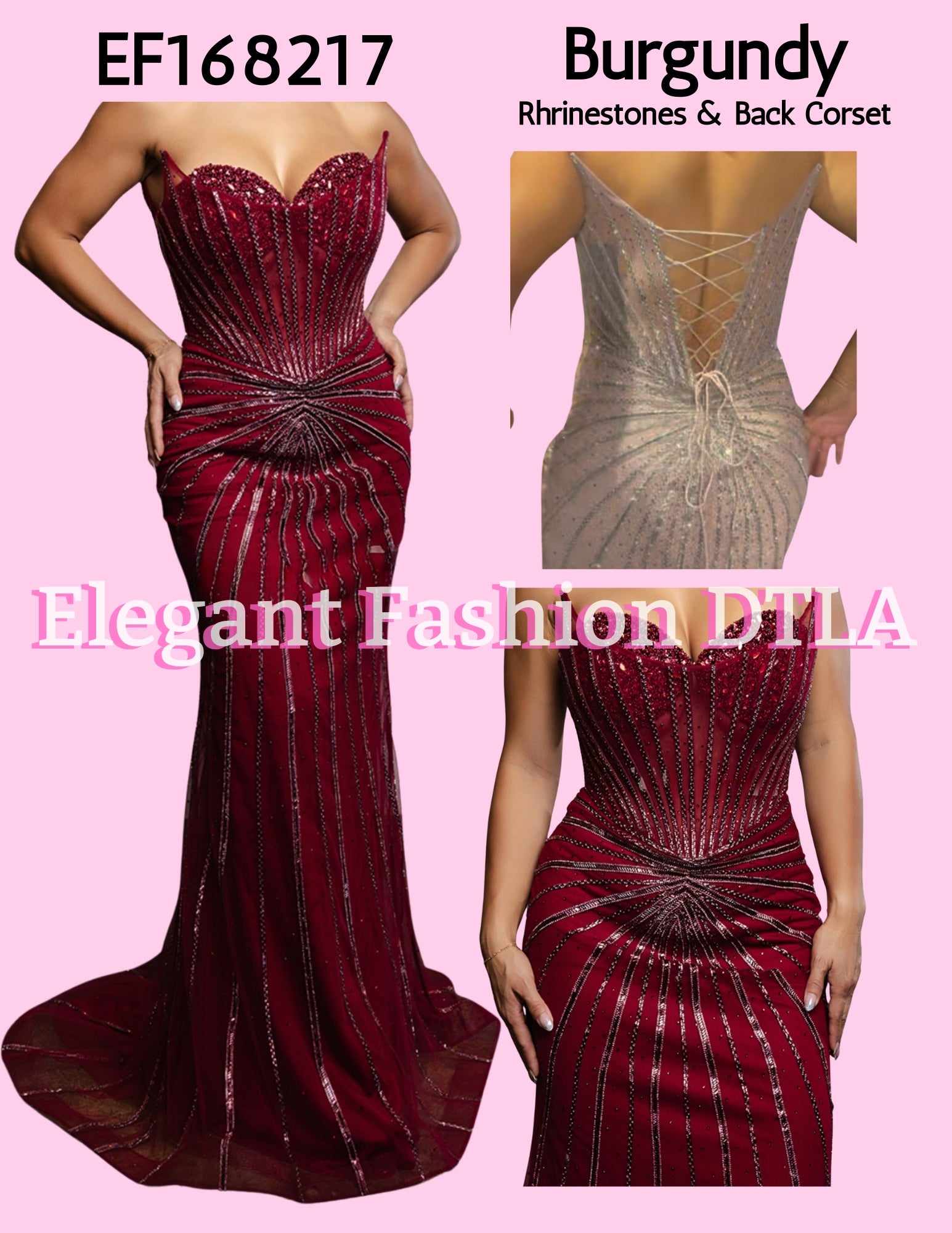 💎💎 EF168217 Embellishments & Rhinestones Open Back