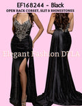SOLD OUT 🌸 PROM 🌸   EF158244 OPEN BACK CORSET RHINESTONES