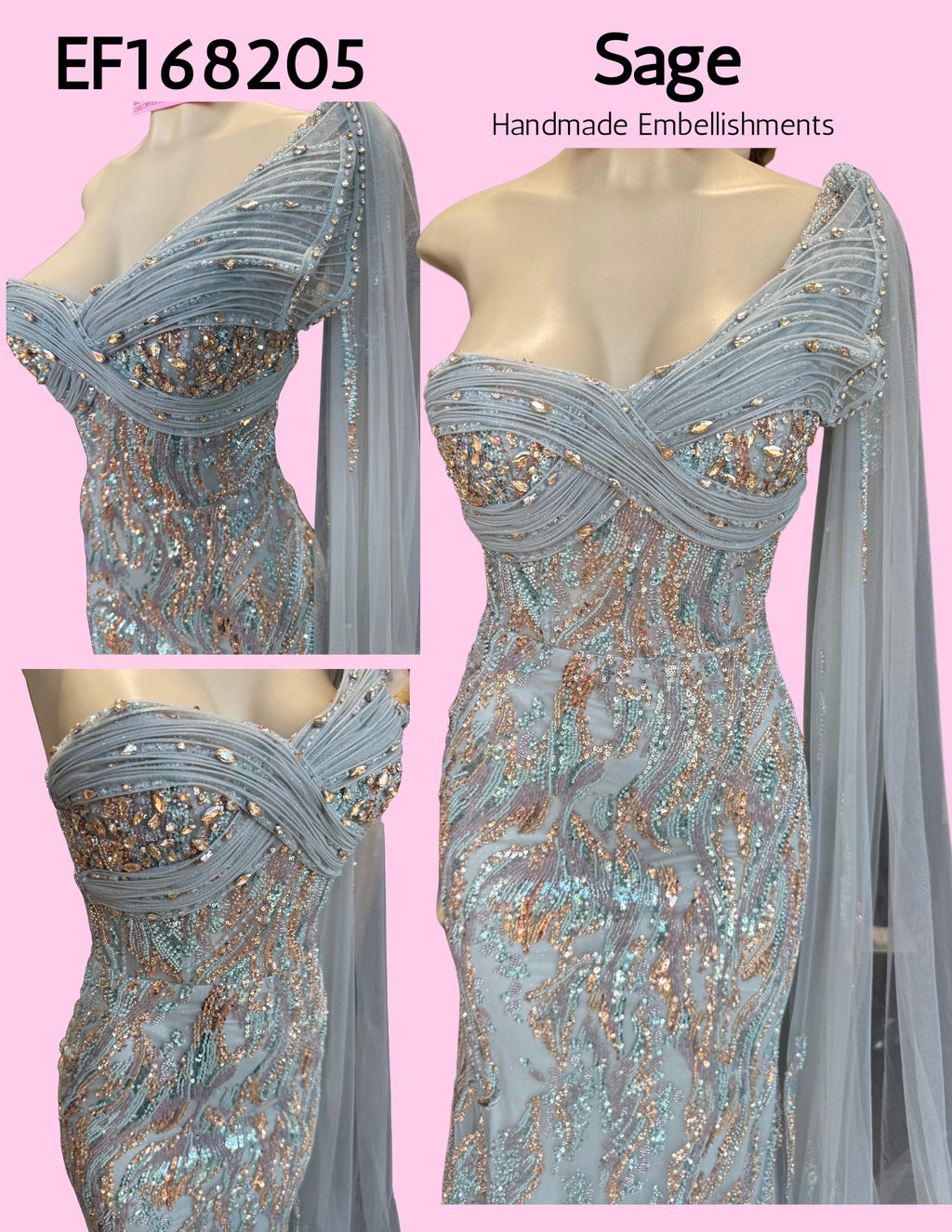 EF168205 Sage Handmade Embellishments