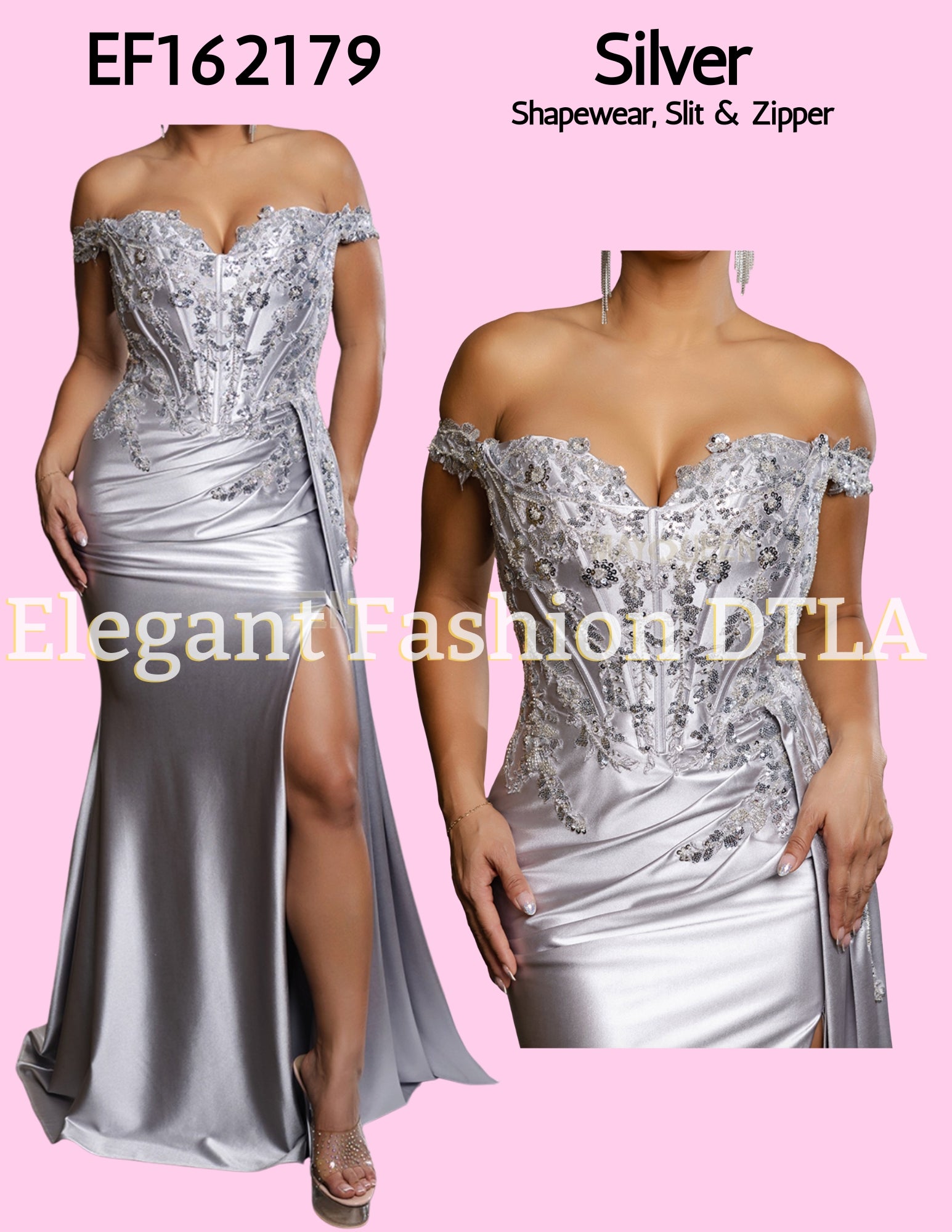 💎💎 EF162179 Embroidery Lace & Satin