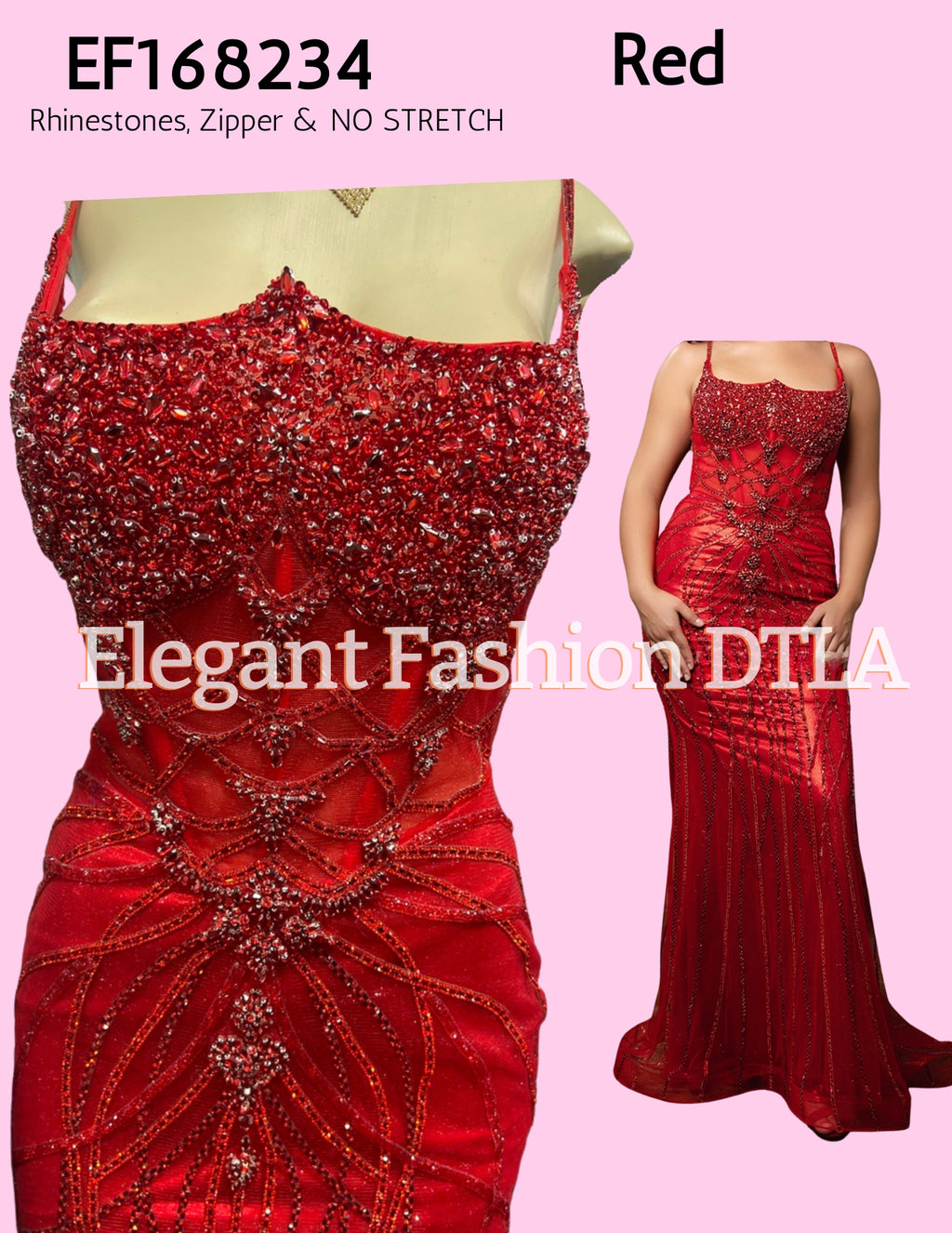 EF168234 Rhinestones NO SLIT