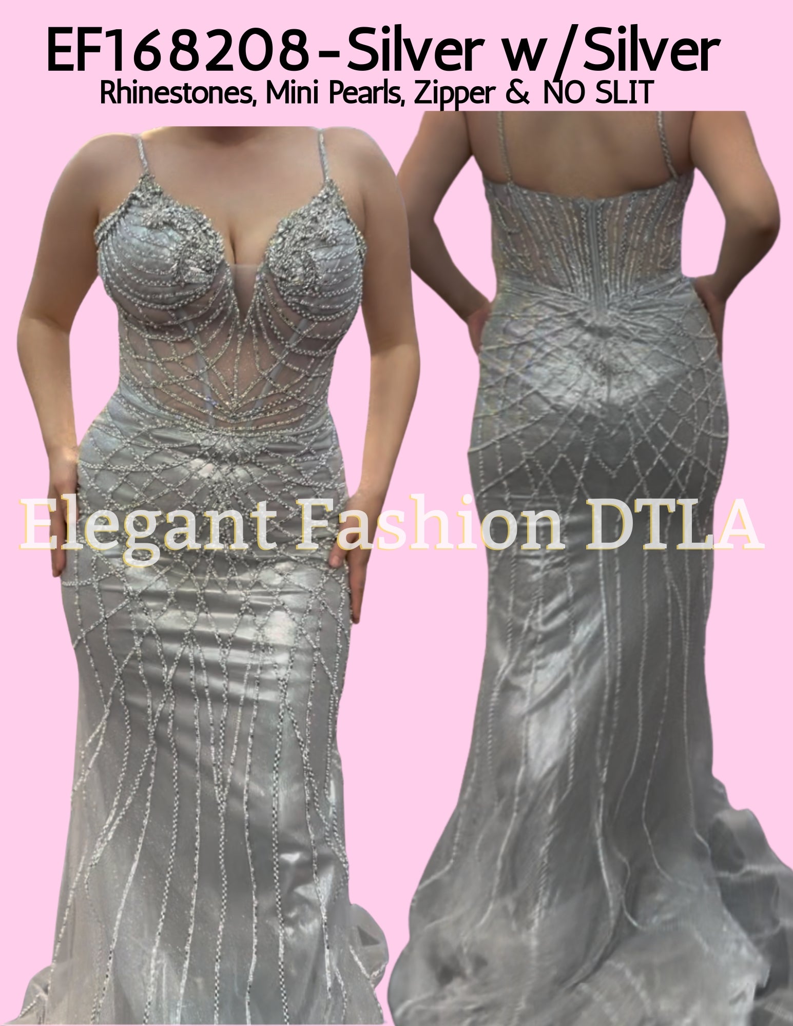DTLA Elegant Fashion EF168206 Rhinestones Embellishments (DRESS ONLY