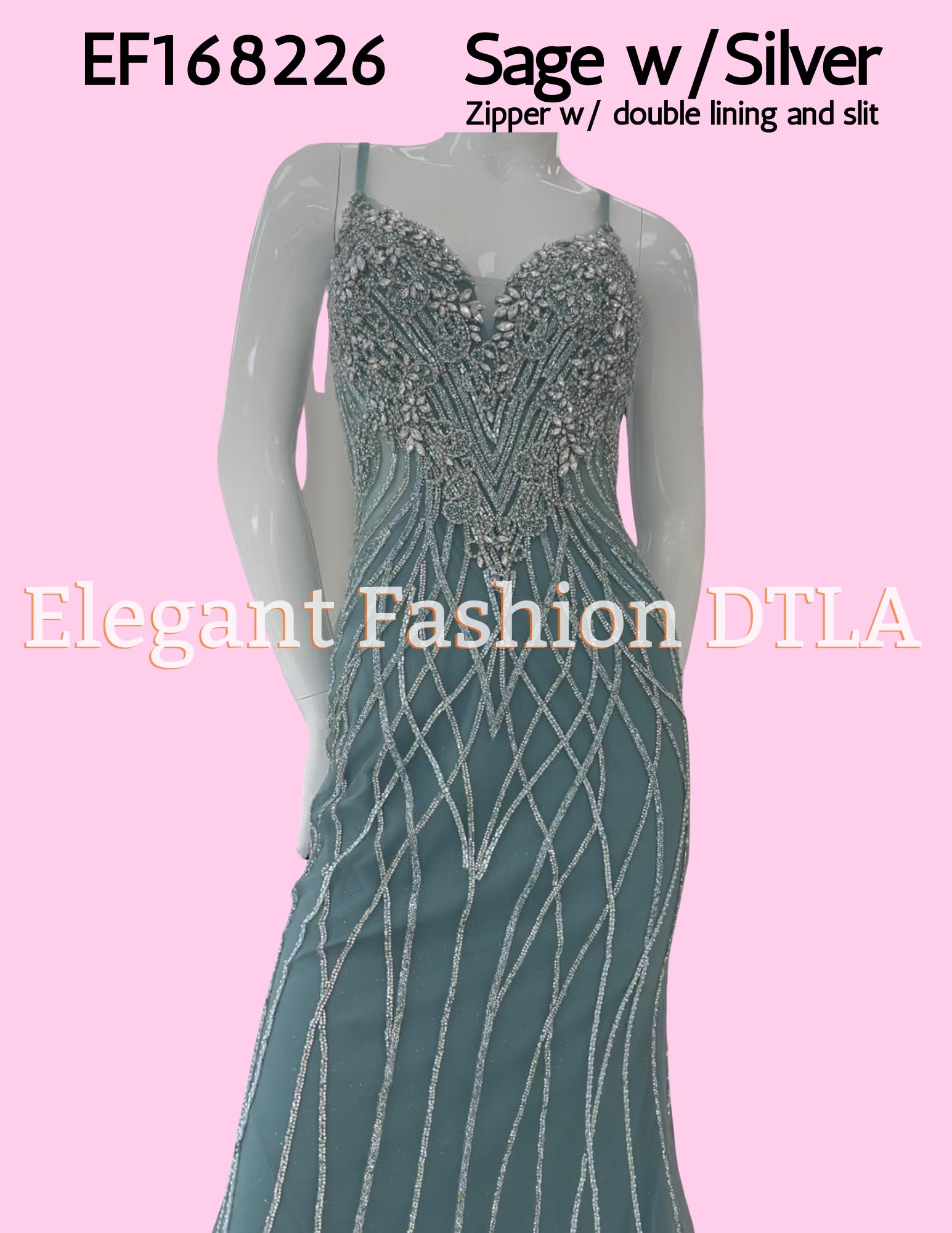 💎💎 EF168226 Rhinestones & OPEN BACK