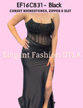 🌸 Elegant Fashion 🌸 EF16C831 Embellishments Rhinestones Corset