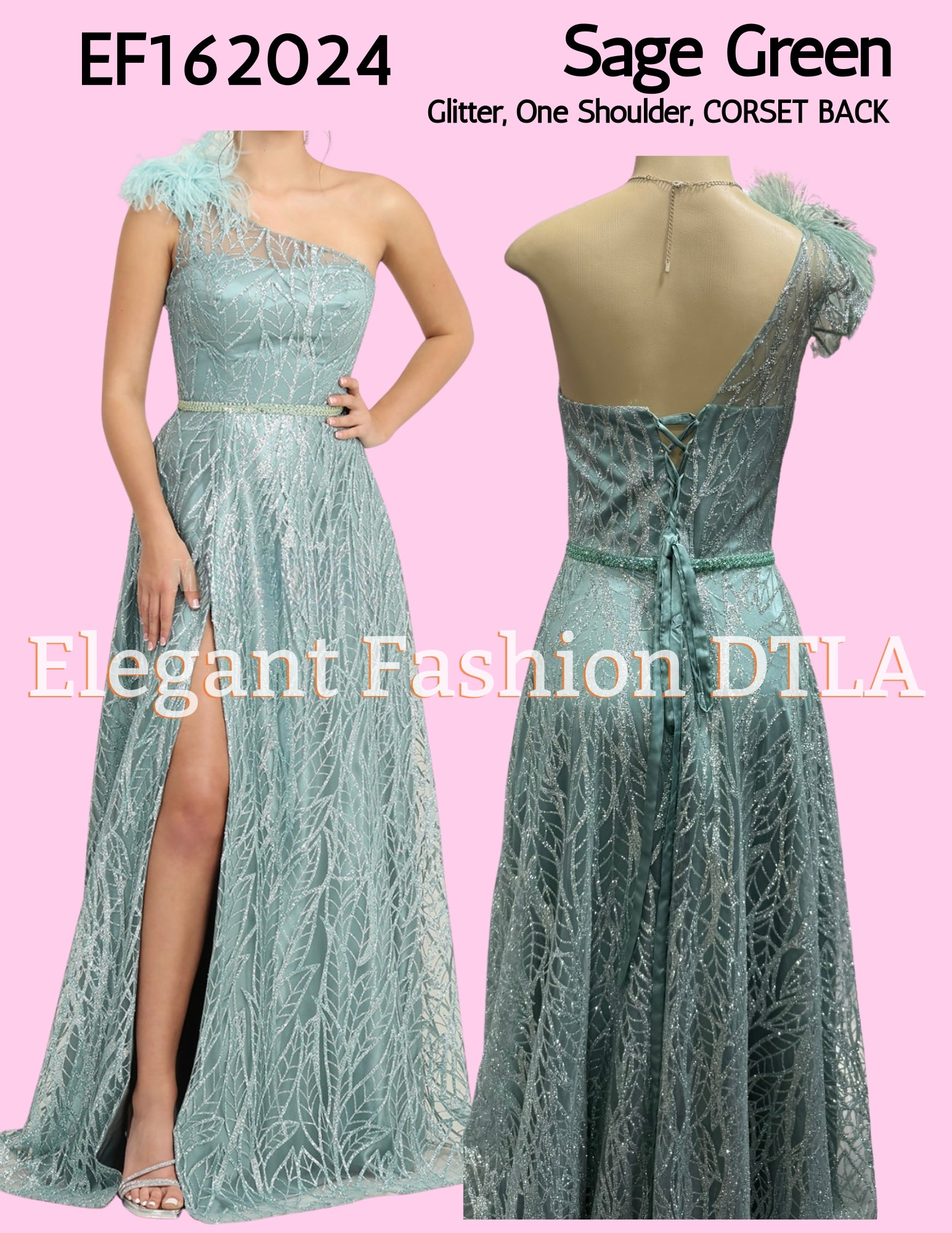 ✨ Elegant Fashion ✨ EF162024 Glitter A Line