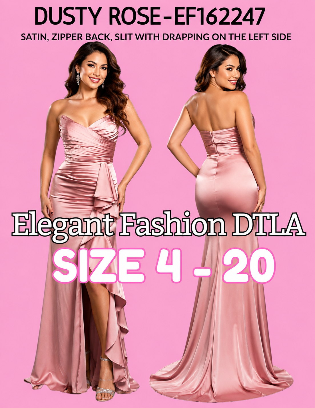 6 COLORS (SIZE 2-20)✨ Elegant Fashion ✨  EF162241