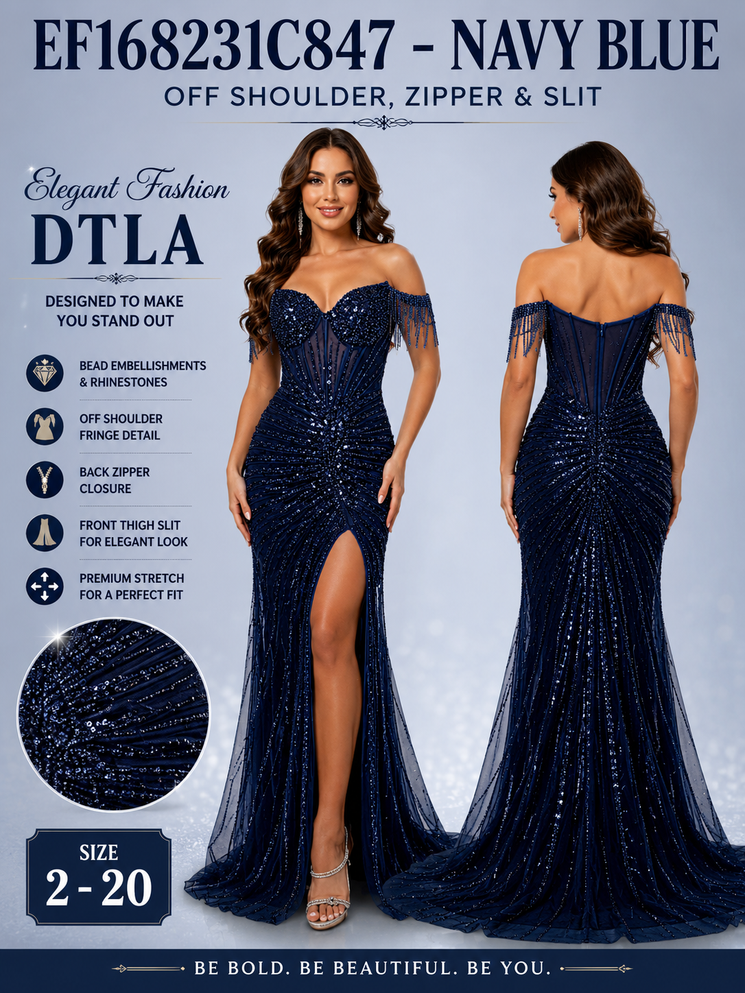 ✨ Elegant Fashion✨ 5 COLORS EMBELLISHMENTS (SIZE 2-20)