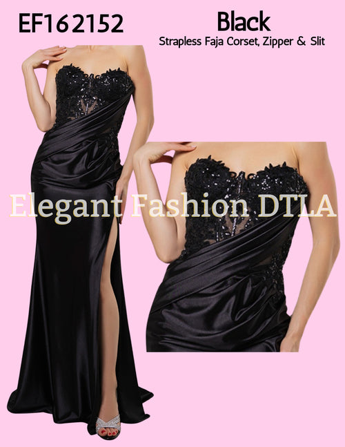 DTLA ✨  Elegant Fashion ✨  GOLD EF162152 Strapless Faja