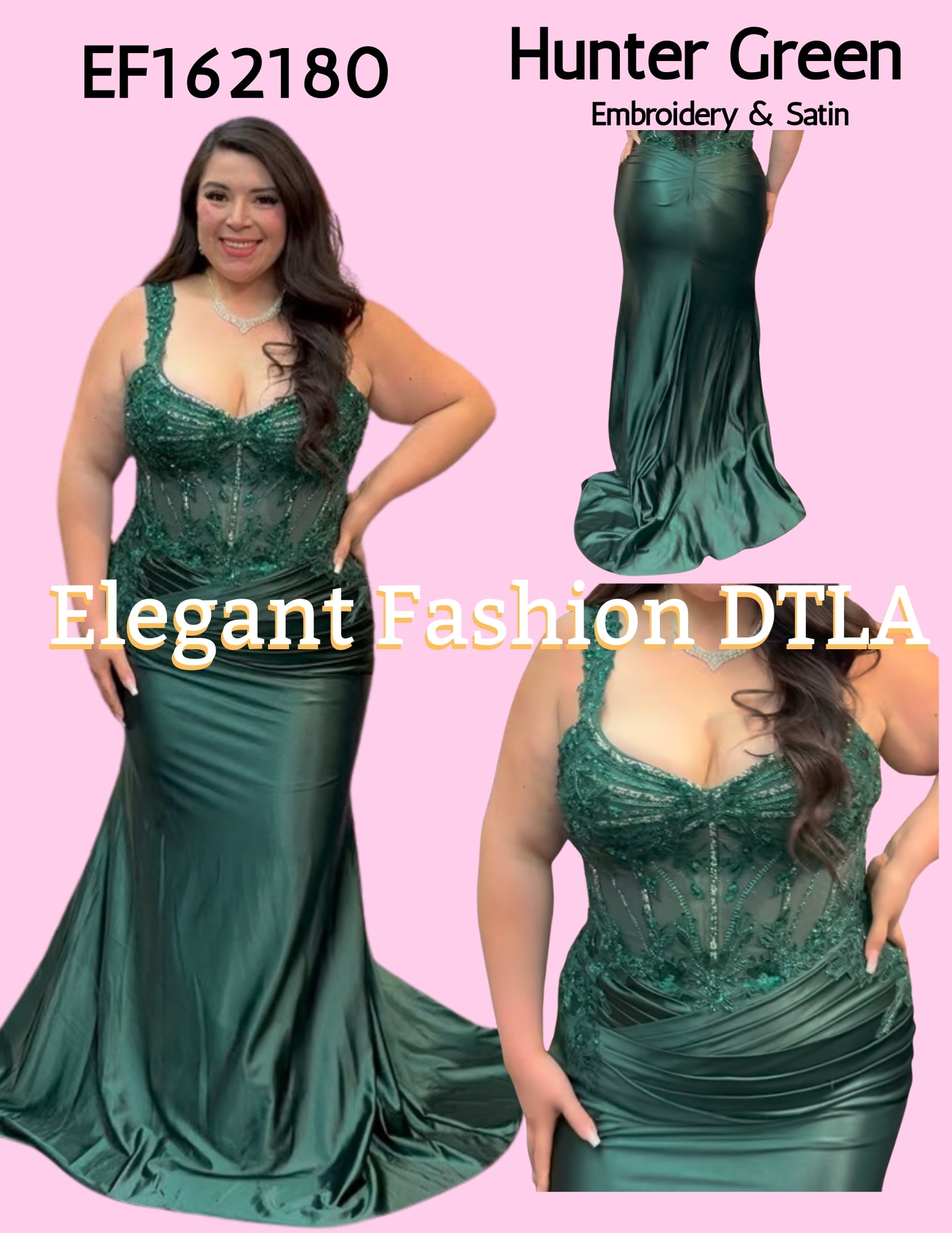 💎💎 EF162180 Embroidery & Satin