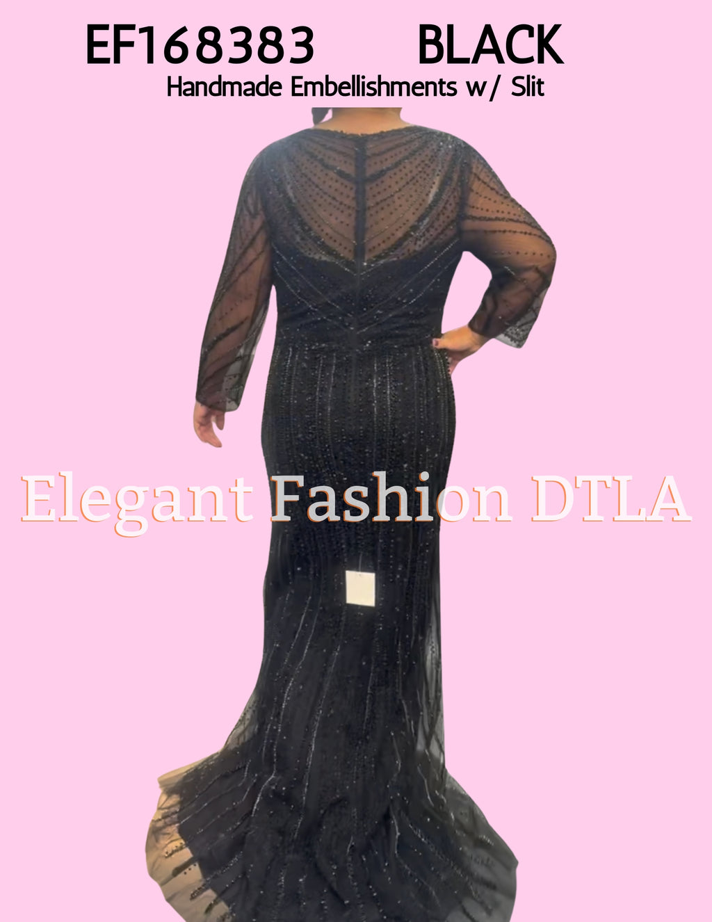 💎 2026 💎 BLACK Handmade Embellishments Long Sleeve