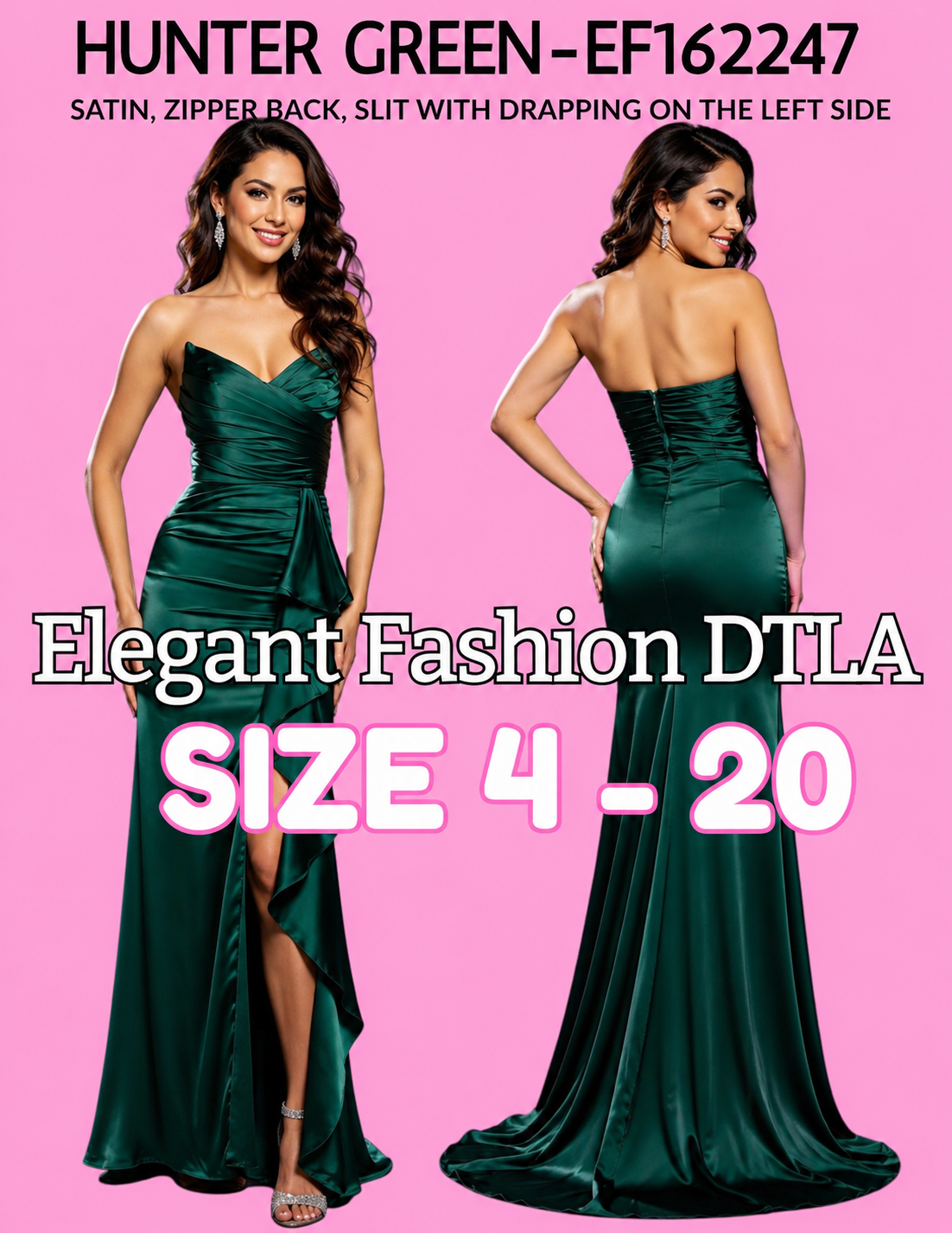 6 COLORS (SIZE 2-20)✨ Elegant Fashion ✨  EF162241