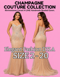 CHAMPAGNE COUTURE COLLECTION (SIZE 2-20)✨ Elegant Fashion✨EF168258