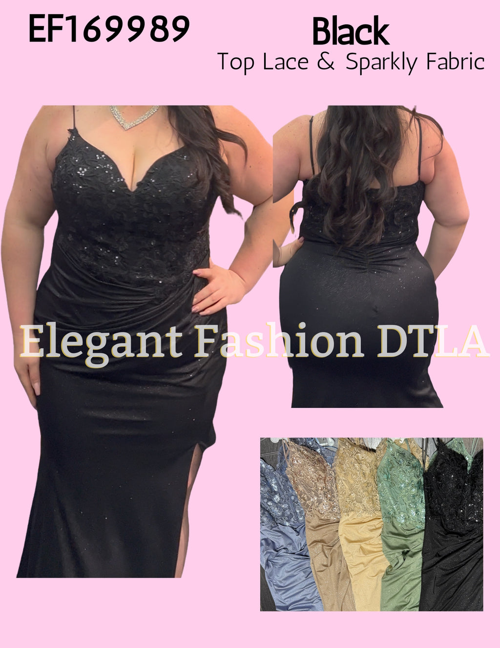 💎💎 EF169989 Lace Embroidery & Sparkles TT