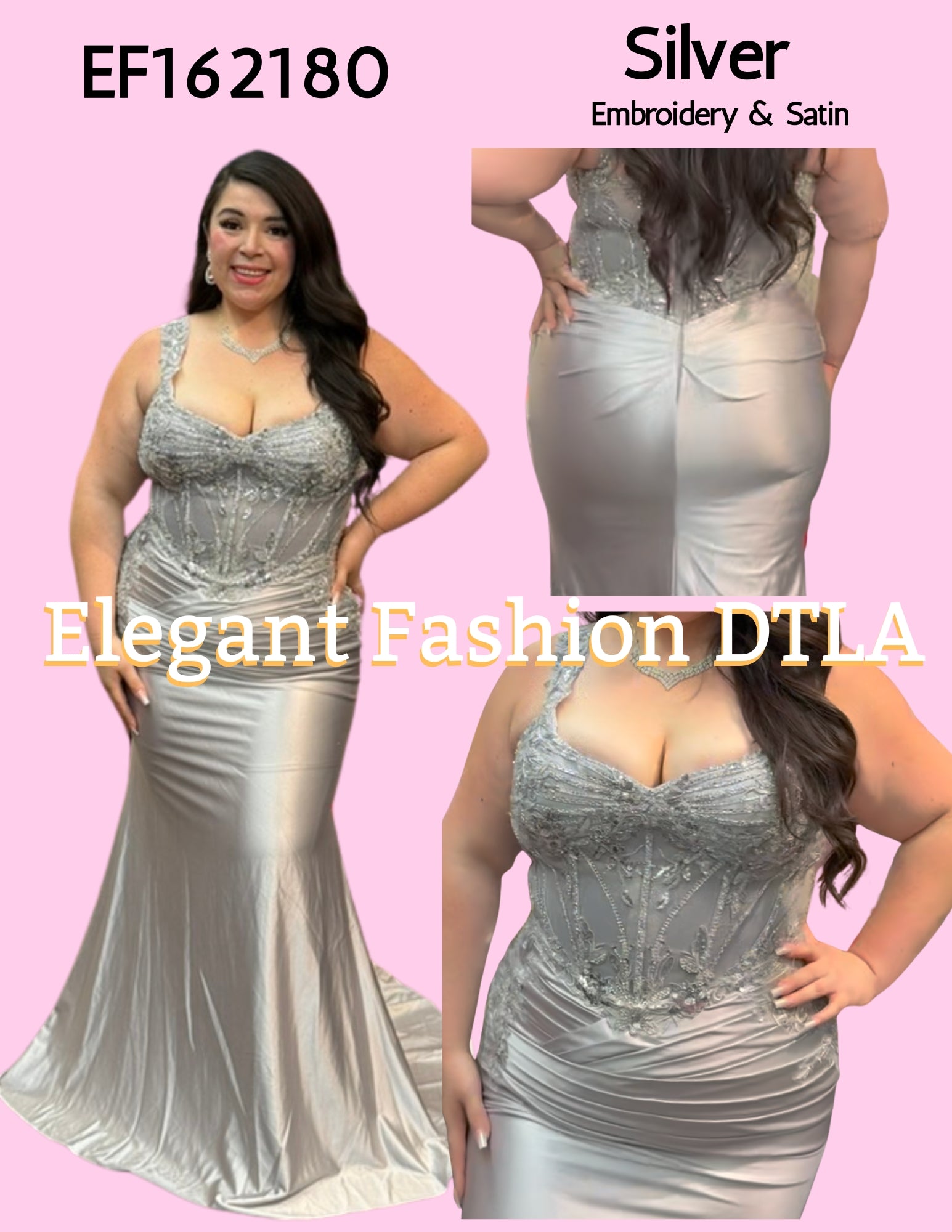 💎💎 EF162180 Embroidery & Satin