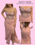 EF168153 Dusty Rose Strapless