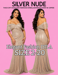 SILVER NUDE (SIZE 2-20)✨ Elegant Fashion✨