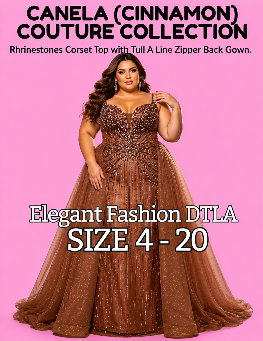 CANELA COUTURE COLLECTION (SIZE 2-20)✨ Elegant Fashion✨