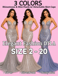(SIZE 2-20)✨Elegant Fashion✨3 COLORS Rhinestones