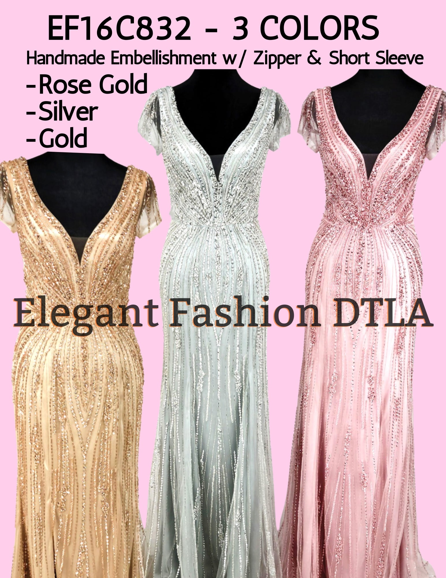 ✨ Elegant Fashion✨ 3 COLORS SLEEVES (SIZE 2-22)