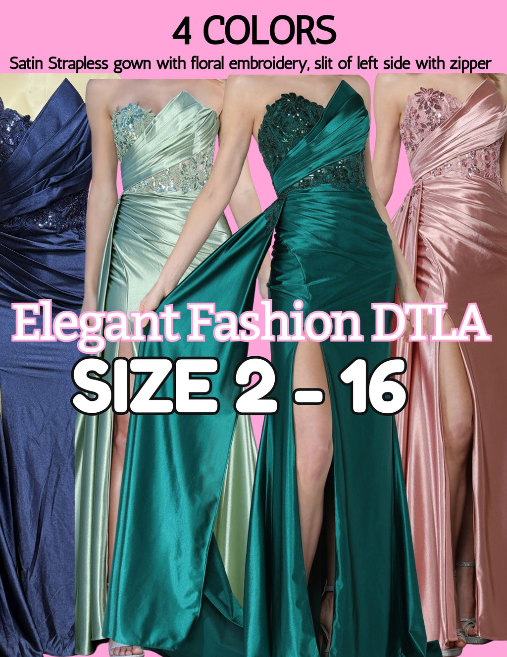 4 COLORS: Sage, Green, Navy & Dusty Rose